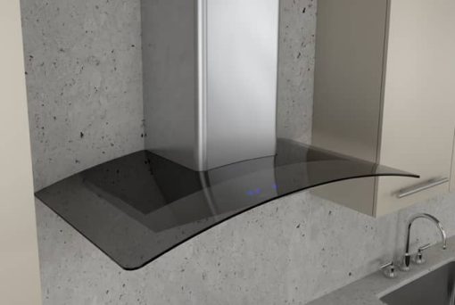 Zephyr Ravenna 30" Stainless Steel With Smoke-Gray Glass Wall Hood