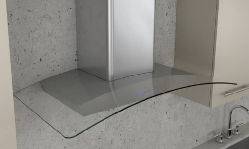 Zephyr Ravenna 36" Stainless Steel With Clear Glass Wall Hood