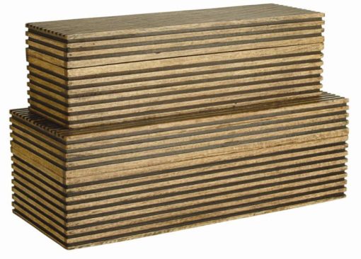 Arteriors Trinity Light Brown Set Of 2 Boxes