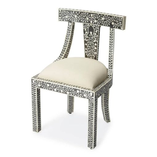 Butler Specialty Company Victorian Black Bone Inlay Chair