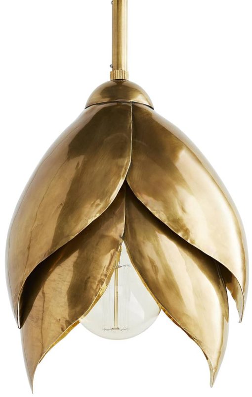 Arteriors Edith Vintage Brass Pendant