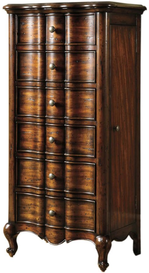 Hooker Furniture Accents Mahogany Veneers French Jewelry Armoire