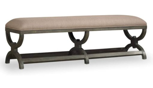 Hooker Furniture True Vintage Toast Beige Bench