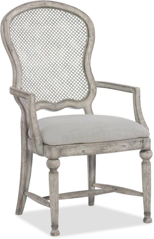 Hooker Furniture Dining Room Boheme Gaston Metal Back Arm Chair