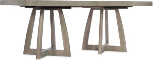 Hooker Furniture Dining Room Affinity 78" Rectangle Pedestal Dining Table