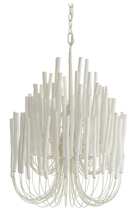 Arteriors Tilda Small Whitewashed Wood Chandelier