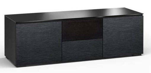 Salamander Designs Chameleon Collection Chicago 236 Black Oak Textured Speaker Integrated Cabinet