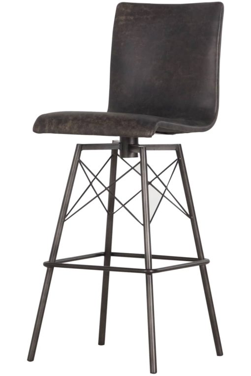 Four Hands Irondale Collection Rialto Ebony Diaw Bar Stool