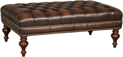 Hooker Furniture Living Room Kingley Tufted Cocktail Ottoman