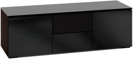 Salamander Designs Black Glass TV Stand