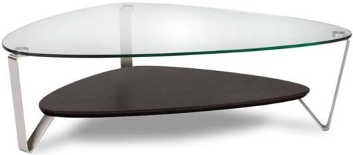 BDI Dino Large Espresso Stained Oak Triangular Coffee Table
