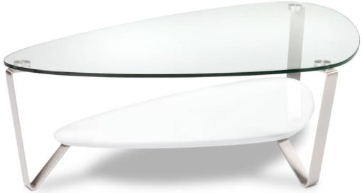 BDI Dino Large White Triangular Coffee Table