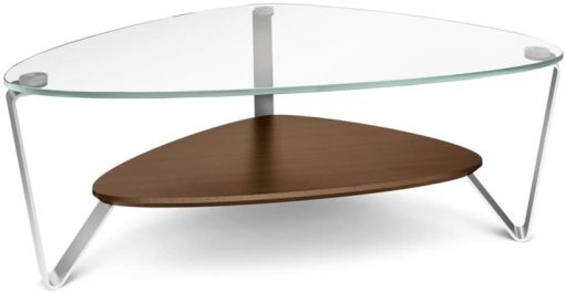 BDI Dino Small Chocolate Walnut Triangular Coffee Table