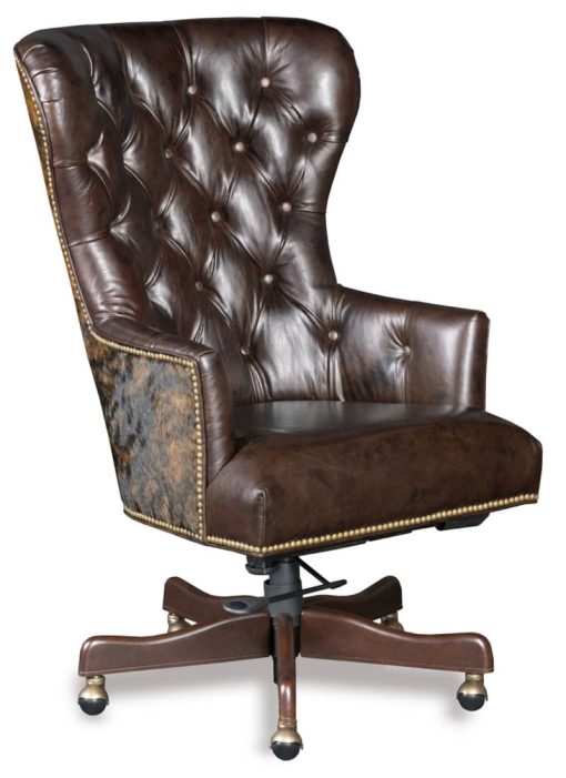 Hooker Furniture Kingston Eden Brown Leather Katherine Home Office Chair