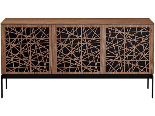 BDI Elements 8777-CO Natural Walnut With Ricochet Doors Storage Console