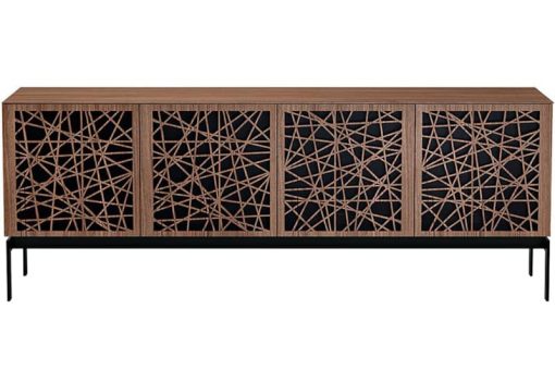 BDI Elements 8779-CO Natural Walnut With Ricochet Doors Storage Console
