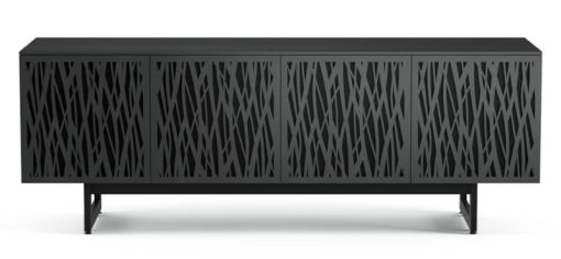 BDI Elements Wheat Charcoal Stained Ash Media with Quad-Width Storage Cabinet