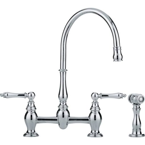 Franke Farm House Polished Chrome Bridge Kitchen Faucet