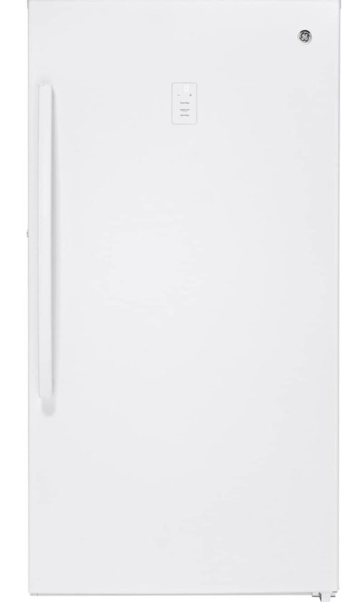 GE 17.3 Cu. Ft. White Garage Ready Frost-Free Upright Freezer