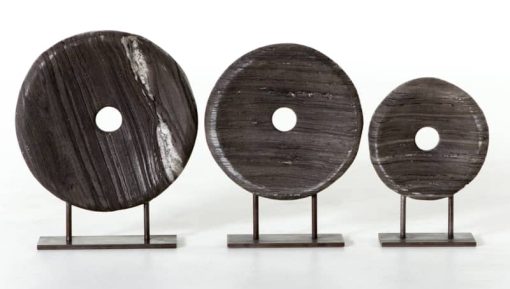 Four Hands Rockwell Collection Set Of 3 Linden Round Sculptures