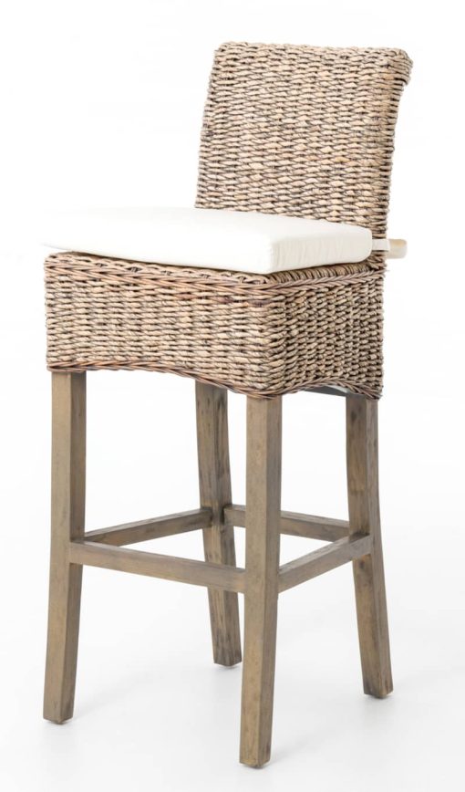 Four Hands Grass Roots Collection Banana Leaf Bar Stool