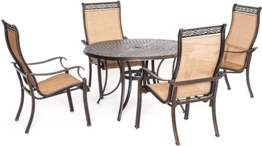 Hanover 5-Piece Manor Dining Patio Set