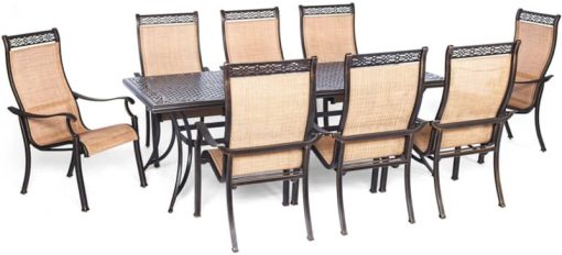 Hanover 9-Piece Manor Dining Patio Set