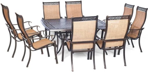 Hanover 9-Piece Manor Dining Patio Set