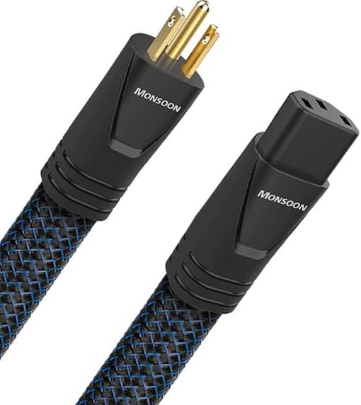 AudioQuest Monsoon 15A 6.6 Feet Low-Z/Noise-Dissipation 3 Pole AC Power Cable