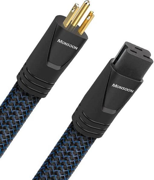 AudioQuest Monsoon 20A 6.6 Feet Low-Z/Noise-Dissipation 3 Pole AC Power Cable