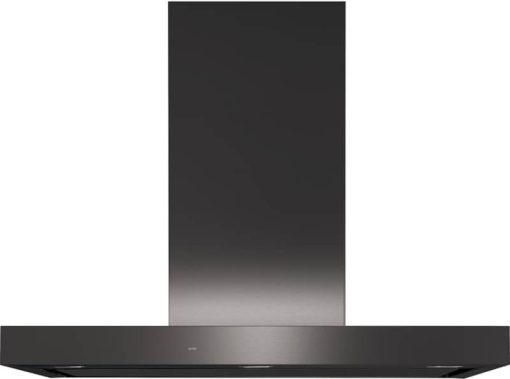 GE 36" Black Stainless Steel Smart Designer Wall Mount Hood With Perimeter Venting