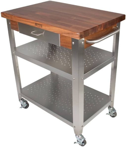 John Boos & Co. Walnut Cucina Elegante Kitchen Cart