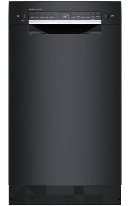 Bosch ADA 300 Series 18" Black Recessed Handle Dishwasher