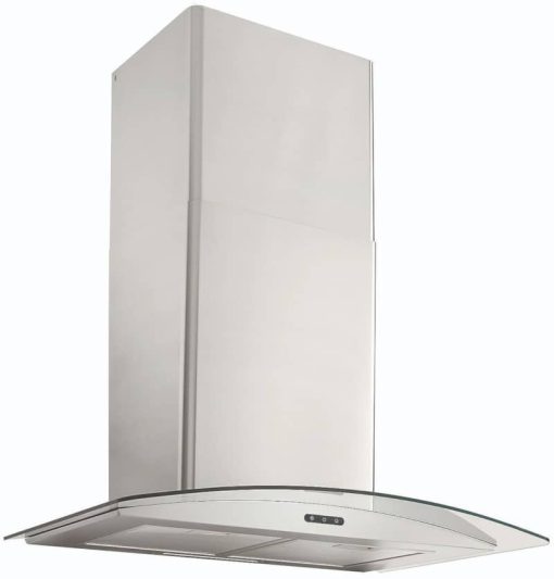 Broan Elite 30" Stainless Steel Curved Glass Chimney Range Hood