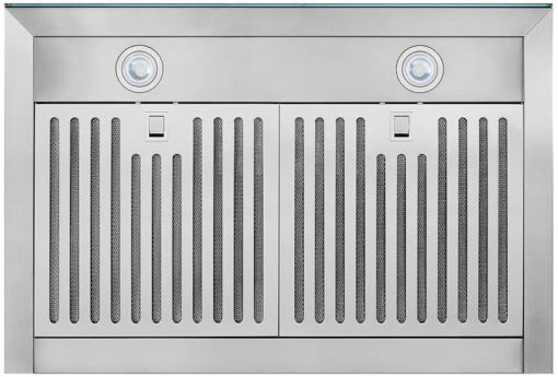 Broan BWT2 Series 30" Stainless Steel With Black Glass T-Style Chimney Range Hood - Image 4