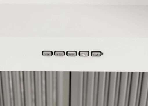 Cafe 30" Matte White Commercial Hood - Image 4