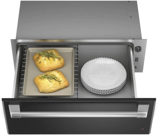Cafe ADA 30" Matte Black With Brushed Stainless Warming Drawer - Image 2