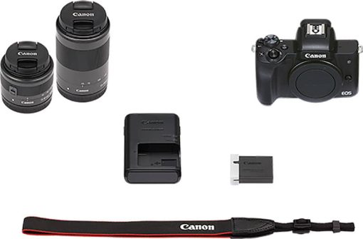Canon EOS M50 Mark II Camera With EF-M 15-45mm f/3.5-6.3 & 55-200mm f/4.5-6.3 IS STM Kit - Image 10