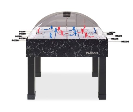 Carrom Super Stick Black Marble Hockey Game Table - Image 2