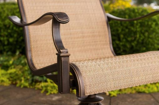 Hanover 9-Piece Square Manor Dining Patio Set - Image 4