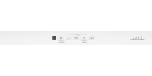 Cafe 36" Matte White Wall-Mount Glass Canopy Chimney Hood - Image 3