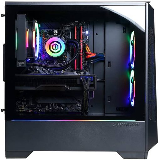 CyberPowerPC Gamer Supreme Liquid Cool Black Gaming Desktop AMD Ryzen 7 5800X 32GB RAM 3TB HDD + 1TB SSD, NVIDIA GeForce RTX 3080 - Image 5