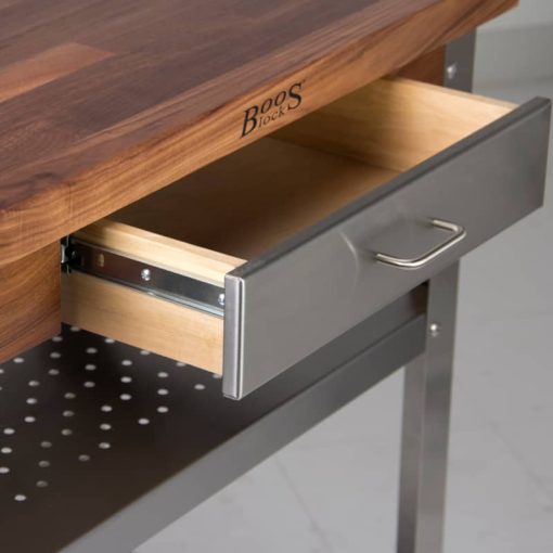 John Boos & Co. Walnut Cucina Elegante Kitchen Cart - Image 3