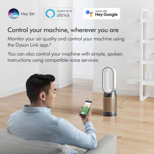 Dyson Purifier Hot+Cool Formaldehyde HP09 White/Gold Air Purifying Heating Fan - Image 8