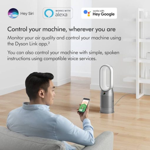 Dyson Hot+Cool HP07 White/Silver Air Purifying Heating Fan - Image 7