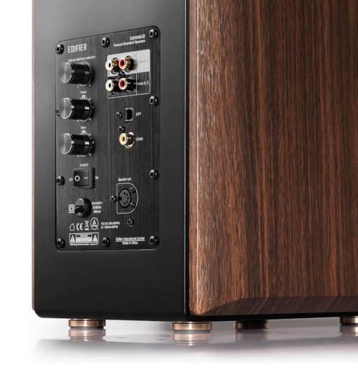 Edifier S2000 Brown/Black Powered Bluetooth Bookshelf Speakers (Pair) - Image 5