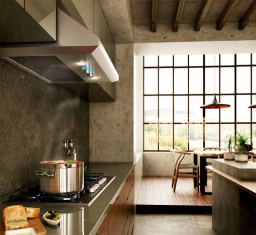 Elica Cervinia 36" Stainless Steel Range Hood - Image 5