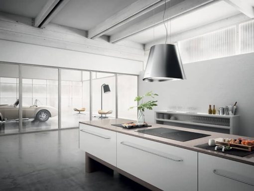 Elica Easy 20" Stainless Steel Island Mount Hood - Image 2