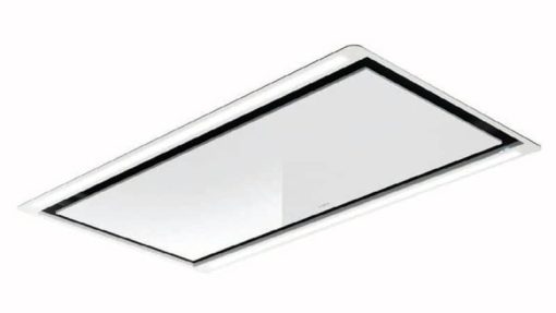 Elica Hilight 39" White Glass With Metal White Frame Ceiling Hood