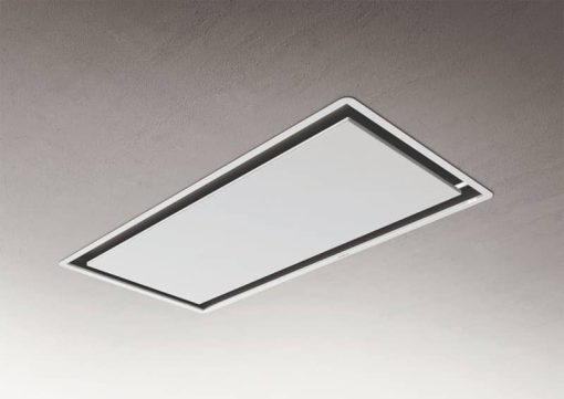 Elica ADA Illusion 40" Metal White With White Frame Ceiling Range Hood